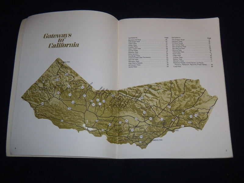 1968 GATEAWAYS TO CALIFORNIA BOOK BY DON J. BAXTER - SOFTCOVER - J 8748