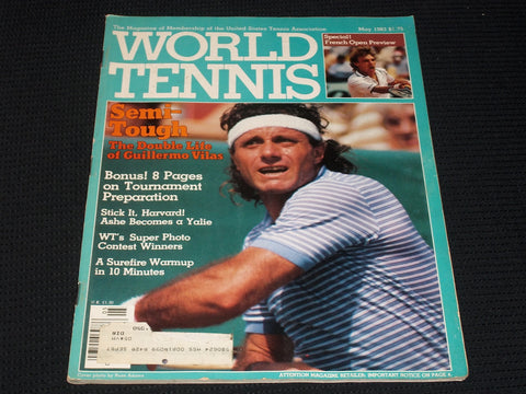 1983 MAY WORLD TENNIS MAGAZINE - BJORN BORG FRONT COVER - E 2389