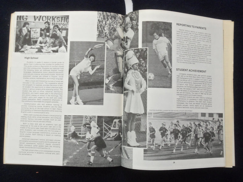 1981 FOCUS ON LIVINGSTON SOFTCOVER BOOK - TOWN HANDBOOK - K 182