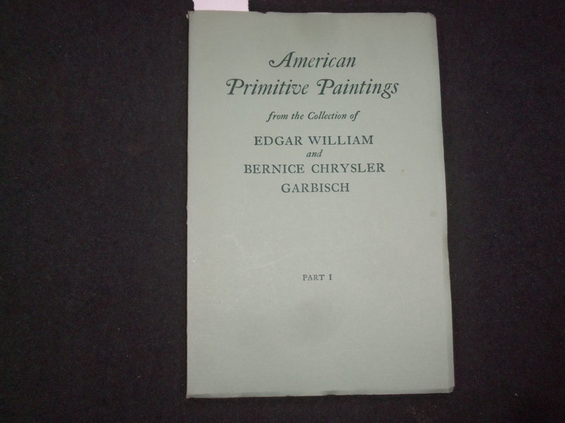 1954 AMERICAN PRIMITIVE PAINTINGS SOFTCOVER BOOK FROM GARBISCH COLLECTION-J 9854