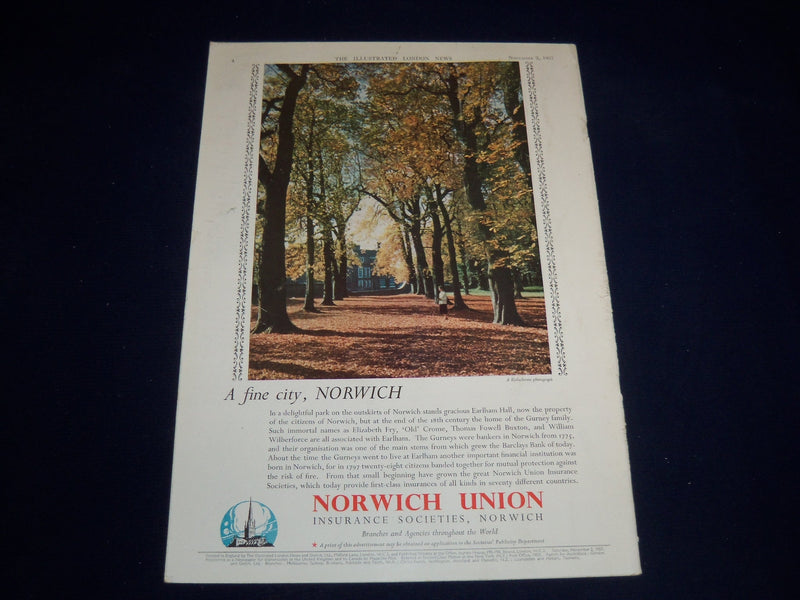 1957 NOVEMBER 2 ILLUSTRATED LONDON NEWS MAGAZINE - RADIO TELESCOPE - E 8049