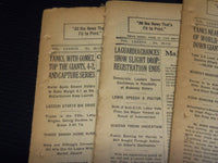 1936 WORLD SERIES YANKEES DEFEAT GIANTS 4-2 NEW YORK TIMES LOT OF 7 - NT XXXX