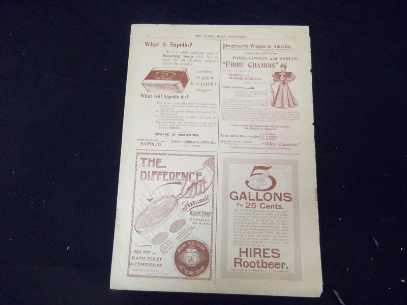 1895 MAY 15 LADIES HOME COMPANION MAGAZINE - GREAT ILLUSTRATIONS & ADS - ST 1838