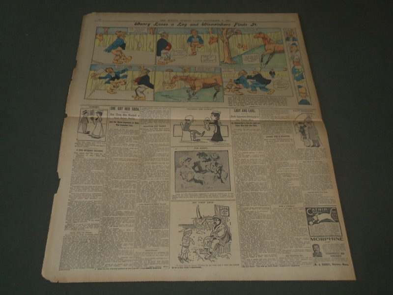 1907 SEPTEMBER 8 SUNDAY BOSTON GLOBE SUPPLEMENT PART 2 - COLOR COMICS - NP 2801