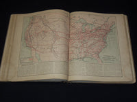 1879-1880 HARPER'S SCHOOL GEOGRAPHY ILLUSTRATED BOOKS LOT OF 2 - KD 7987