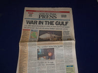 1991 JANUARY 17 ASBURY PARK PRESS NEWSPAPER - WAR IN THE GULF - NP 3068