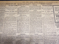 1916 NOVEMBER 9 NEW YORK TIMES - WILSON 251 HUGHES 247 ELECTION - NT 7688