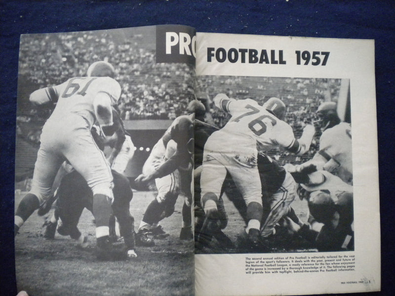 1957 PRO FOOTBALL MAGAZINE - ALL-TIME PRO SELECTIONS - B 439I