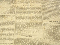 1850 DECEMBER 14 THE BOSTON MUSEUM NEWSPAPER - SNOW IMAGE - HAWTHORNE - NP 9039