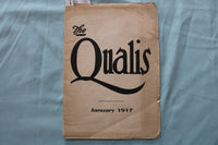 1917 JAN THE QUALIS - MISSES ANABLE'S SCHOOL SOFTCOVER-NEW BRUNSWICK,NJ - K 3347