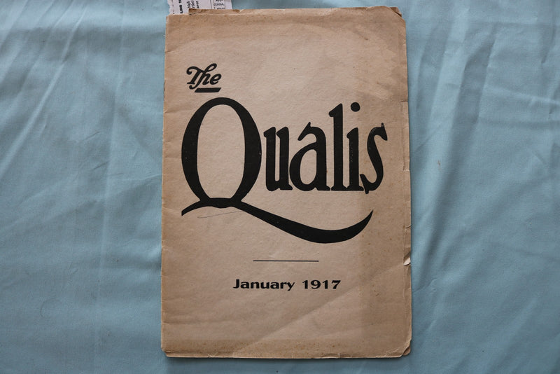 1917 JAN THE QUALIS - MISSES ANABLE'S SCHOOL SOFTCOVER-NEW BRUNSWICK,NJ - K 3347