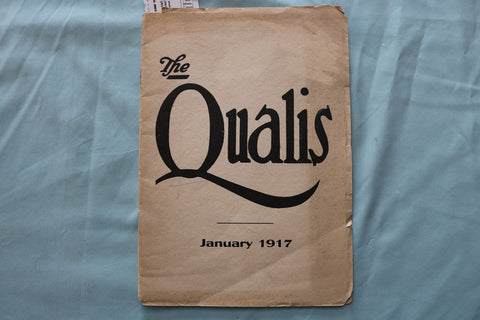 1917 JAN THE QUALIS - MISSES ANABLE'S SCHOOL SOFTCOVER-NEW BRUNSWICK,NJ - K 3347