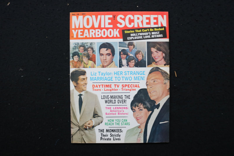 1967 MOVIE SCREEN YEARBOOK MAGAZINE - ELIZABETH TAYLOR COVER - E 24277