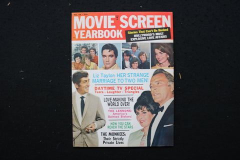 1967 MOVIE SCREEN YEARBOOK MAGAZINE - ELIZABETH TAYLOR COVER - E 24277