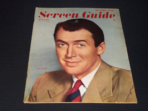 1946 DECEMBER SCREEN GUIDE MAGAZINE - JAMES STEWART FRONT COVER - E 20127