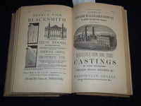 1883 WORCESTER DIRECTORY OF CITIZENS & BUSINESS NO. 40 - FOLD-OUT MAP - KD 4502K
