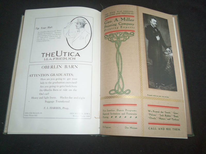 1908 ORACLE NORTH HIGH SCHOOL YEARBOOK - DES MOINES, IOWA - YB 2557