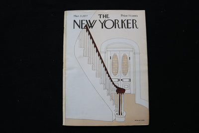 1977 MARCH 21 NEW YORKER MAGAZINE - GREAT ILLUSTRATED COVER - NY 2929