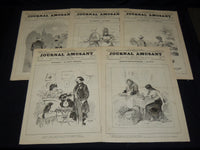 1897 JOURNAL AMUSANT ILLUSTRE FRENCH MAGAZINE LOT OF 29 - FASHION ILLUS- O 3197D