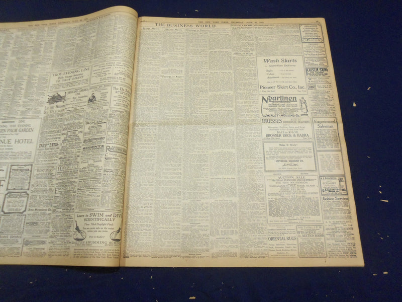 1918 JUNE 20 NEW YORK TIMES - ITALIANS HAVE FOE PENNED ON THE PIAVE - NT 9100
