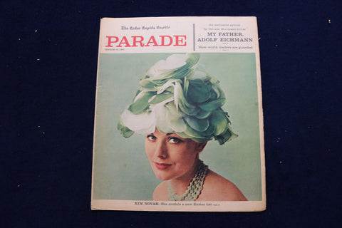 1961 MARCH 19 PARADE MAGAZINE - KIM NOVAK COVER - E 22373