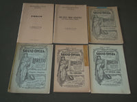 1920'S-1960'S OPERA LIBRETTO CATALOGUE LOT OF 13 ISSUES - MUSIC - O 2363