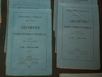 1864-1869 ARCHIVES DES SCIENCES PHYSIQUES ET NATURELLES - LOT OF 59 - WR 1045B