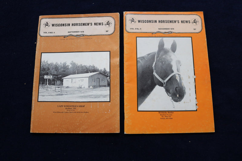 1979-1984 WISCONSIN HORSMEN'S NEWS MAGAZINE - LOT OF 6 - O 3359