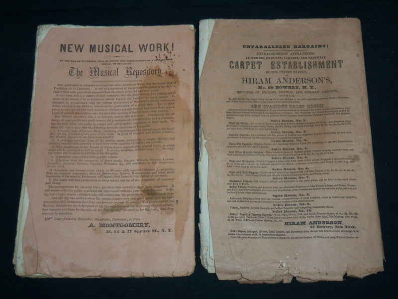 1854 THE PLOUGH MAGAZINES LOT OF 2 ISSUES - NICE ILLUSTRATIONS - J 6703