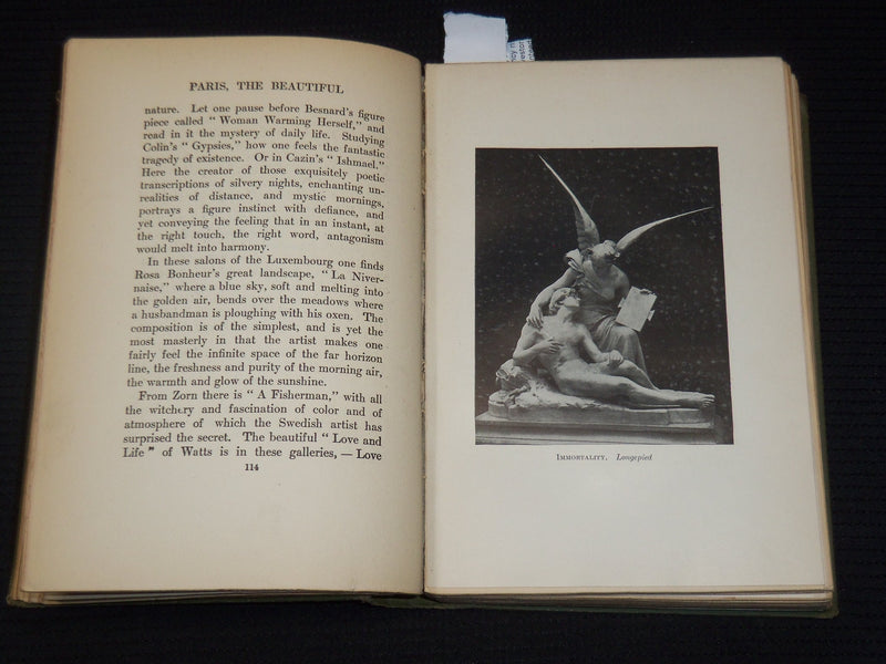 1908 PARIS THE BEAUTIFUL HARDCOVER BOOK BY LILIAN WHITING - KD 9389