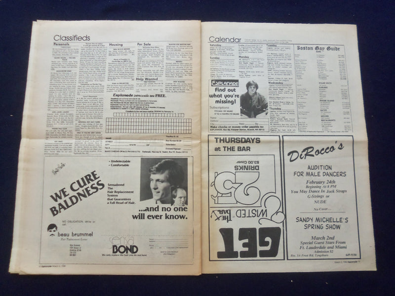 1980 MARCH 5 ESPLANADE NEWSPAPER - A NOLDER GAY - MEET THE MANAGER - NP 6828