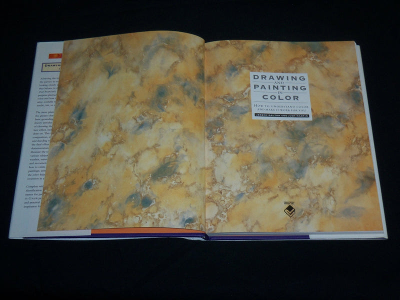 1995 DRAWING AND PAINTING IN COLOR HARDCOVER BOOK BY GALTON & MARTIN - I 2004