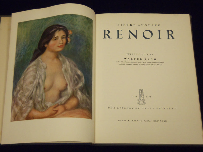 1950 PIERRE AUGUSTE RENOIR FIFTY REPRODUCTIONS IN FULL COLOR BOOK - KD 3452