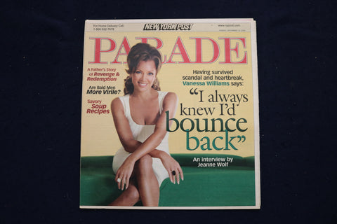 2006 SEPTEMBER 10 PARADE MAGAZINE - VANESSA WILLIAMS COVER - E 18372