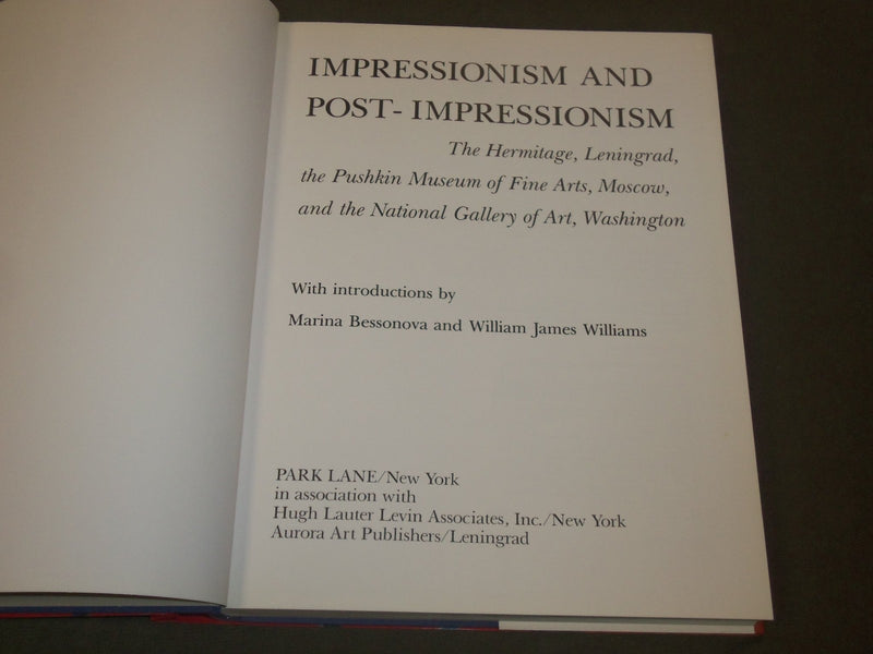 1989 IMPRESSIONISM AND POST-IMPRESSIONISM BOOK - NICE COLOR PRINTS - I 41