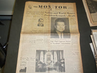 1963 NOV 29 THE MONITOR NEWSPAPER - NATION/WORLD MOURN KENNEDY'S DEATH - NP 3304