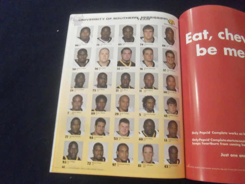 2004 DEC 14 NEW ORLEANS BOWL PROGRAM -UNIV NO. TEXAS VS UNIV SO. MISS - ST 602I