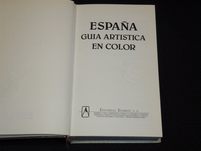1981 ESPANA GUIA ARTISTICA BOOK LOT OF 2 - KD 4669J