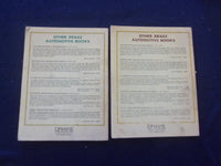 1973 RENAULT 10 1967-72 & SAAB 99E 1968-72 SOFTCOVER MANUALS -LOT OF 2 - KD 8200
