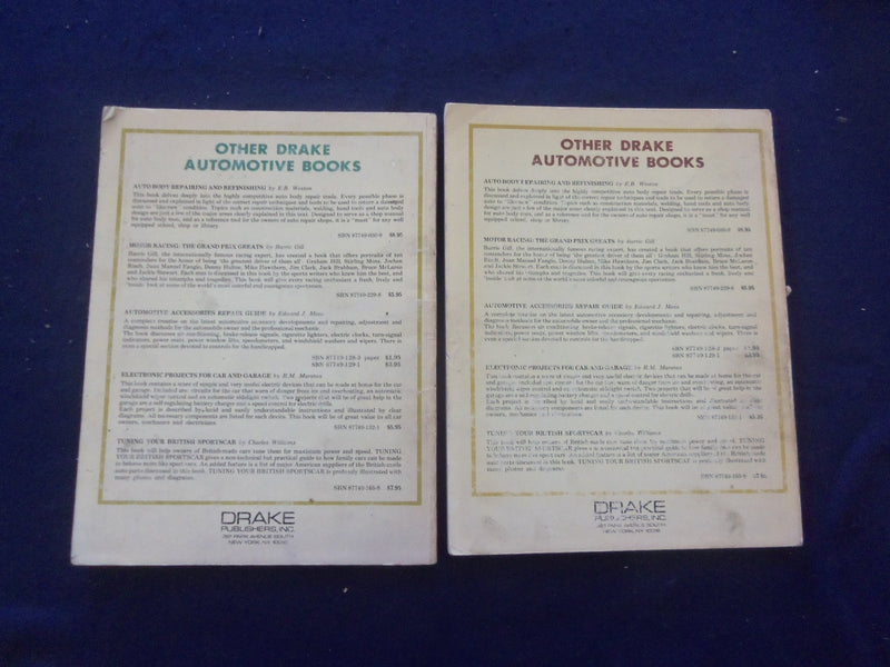 1973 RENAULT 10 1967-72 & SAAB 99E 1968-72 SOFTCOVER MANUALS -LOT OF 2 - KD 8200