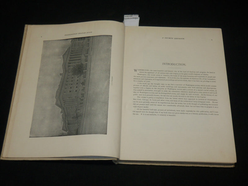 1895 THE WASHINGTON SKETCH BOOK BY IDA HINMAN - GREAT PHOTOS - I 1989