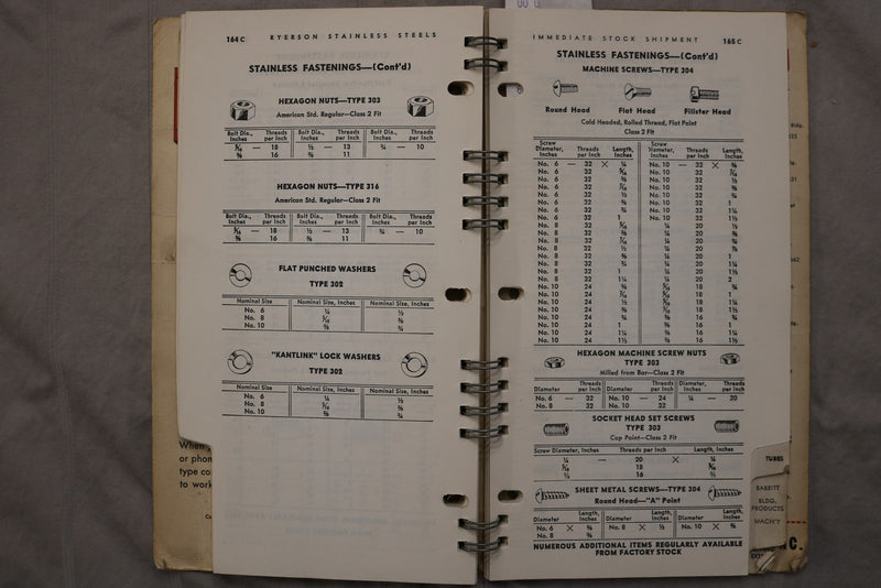 1949-1950 RYERSON STEELS CATALOG - JOSEPH T. RYERSON & SON INC. - K 3451