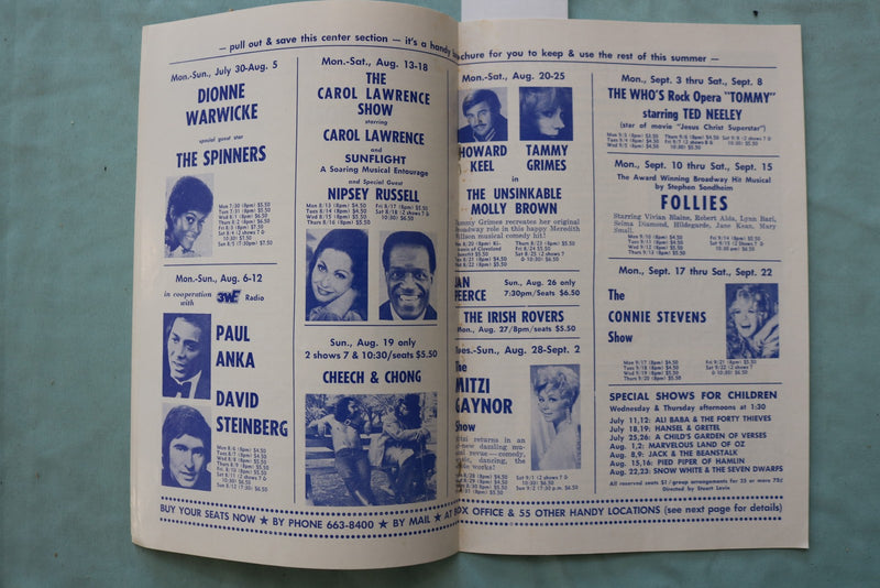 1973 TOM JONES MUSICARNIVAL PROGRAM - CLEVELAND, OHIO - K 3315