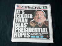 2019 JANUARY 31 NEW YORK POST NEWSPAPER - SUB ZERO COLD IN NYC