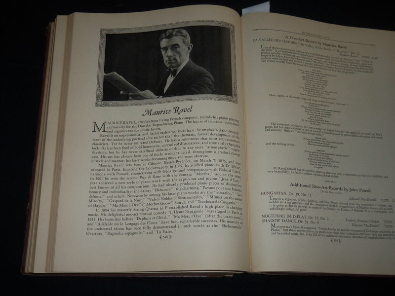 1947 DUO-ART PIANO MUSIC MAGAZINE BOUND VOLUME - AEOLIAN COMPANY - KD 5410