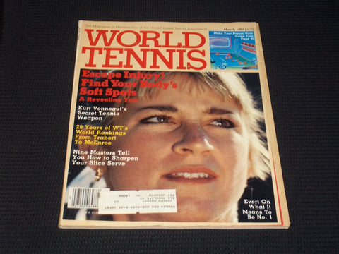 1982 MARCH WORLD TENNIS MAGAZINE - CHRIS EVERT FRONT COVER - E 2388