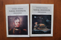1957-1958 U.S. NAVAL INSTITUTE PROCEEDINGS - SOFTCOVER BOOKS - LOT OF 8 - O 3922