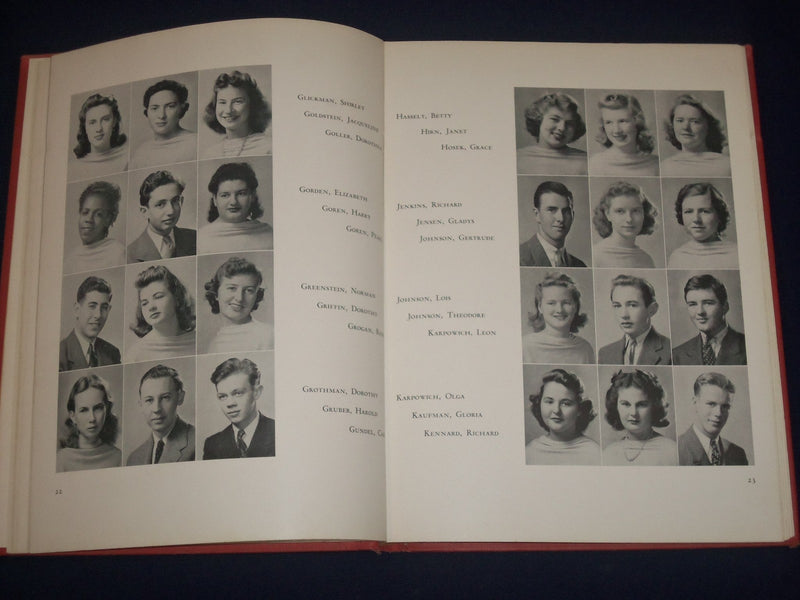 1942 THE VOYAGER FREEPORT HIGH SCHOOL YEARBOOK - GREAT PHOTOS - YB 860