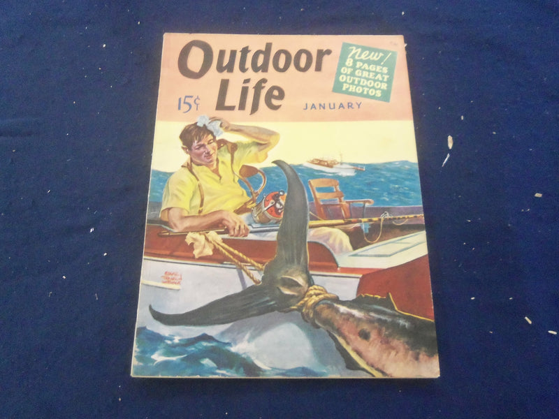 1940 JANUARY OUTDOOR LIFE MAGAZINE - 8 PAGES OF GREAT OUTDOOR PHOTOS - ST 267W