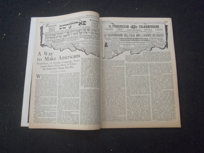 1923 JAN 19 THE AMERICAN LEGAION WEEKLY MAGAZINE- EDWARD PENFIELD COVER -SP 961Y